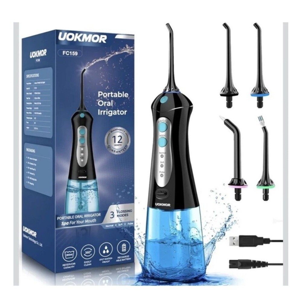 Travel Water Flosser Cordless for Teeth: Adults Dental Oral Irrigator for Braces